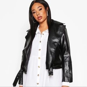 Faux leather Moto jacket